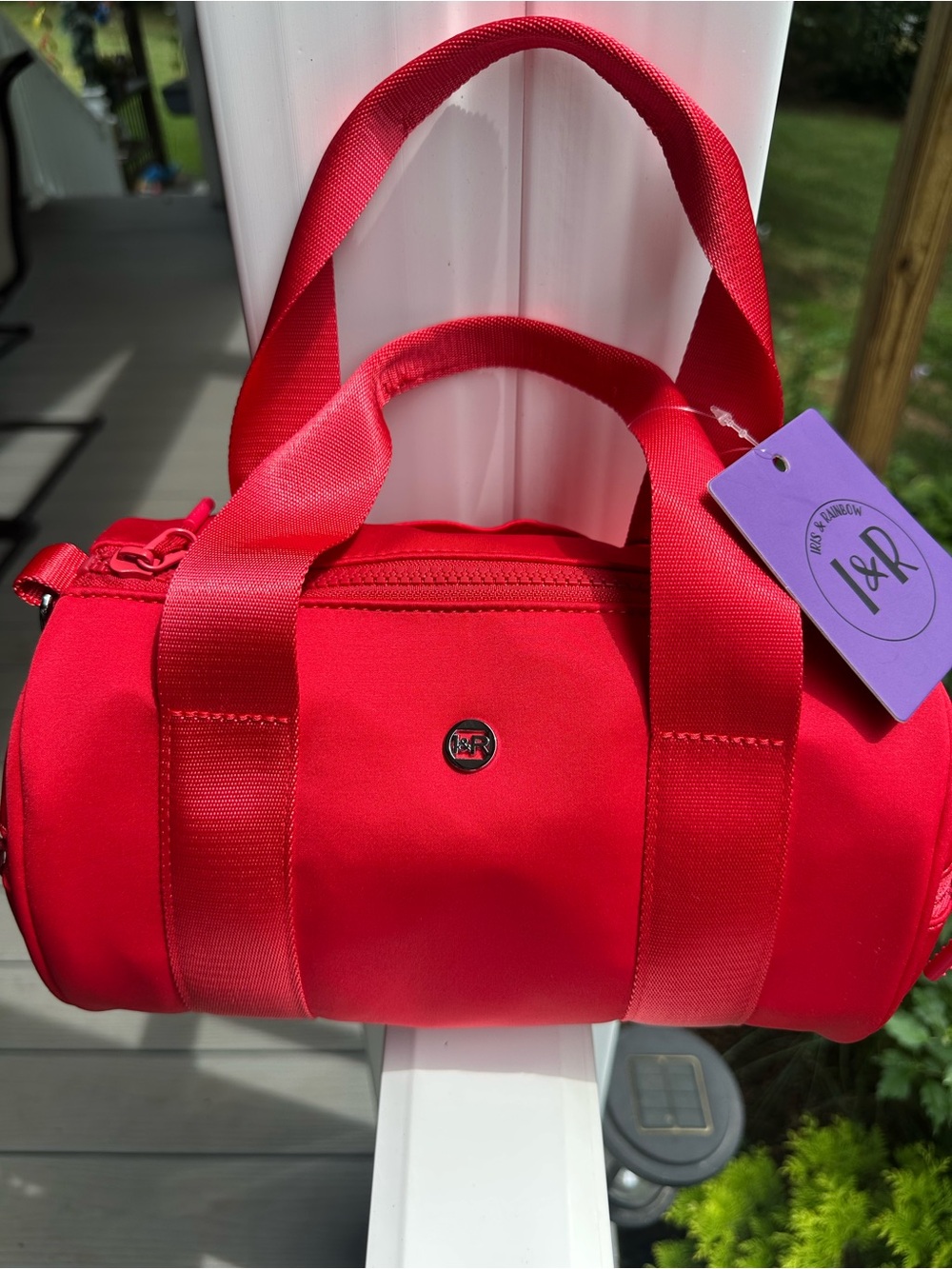 Iris & Rainbow - The Tiny Iris Duffle Bag in Red NWT